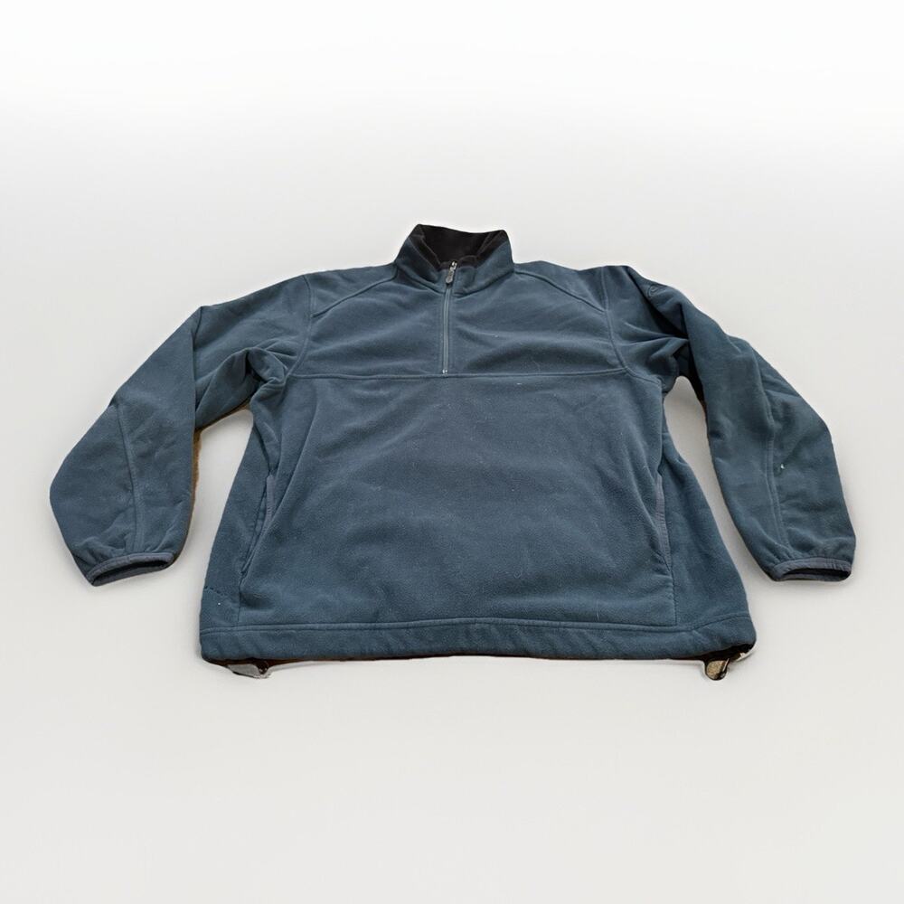 Vtg Nike ACG 2 Thermal Layer Y2K Mens Blue Therma-FIT 1/4 Zip Fleece Jacket XL